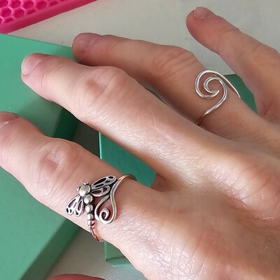 Women's 925 Sterling Silver Trinity Knot Ring With Birthstone CZ - Celtic Design, Size 13.5 - View #2