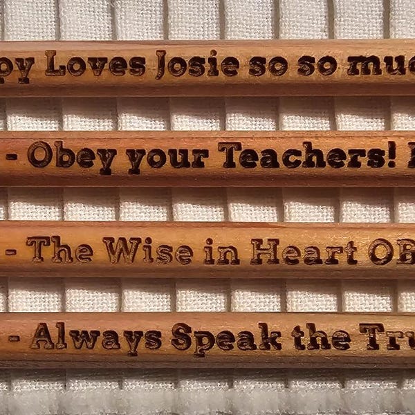 Personalized Laser Engraved Pencils | Back to School | School Supplies ...