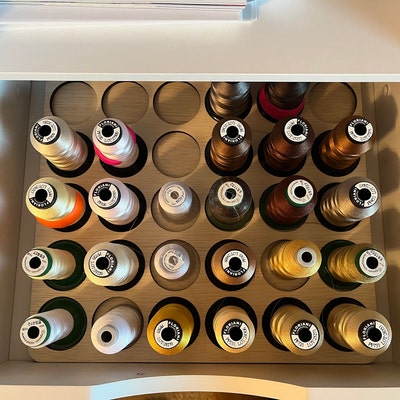 Embroidery Thread Storage Trays set of 6 Trays Thread Spool Organizers ...