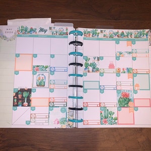 Printable MAY Planner Stickers Kit, Happy Planner MAY Monthly Stickers ...