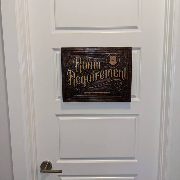 The "room of Requirement" Sign- Wizardly Fan Art! - Etsy