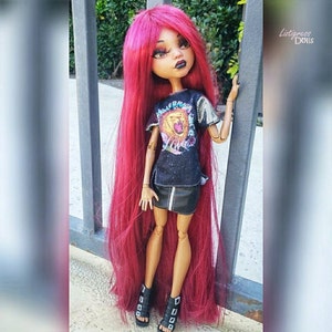 TDP Doll Hair Weft for Making DIY Doll Scale Wigs Long 20 Inch Length photo