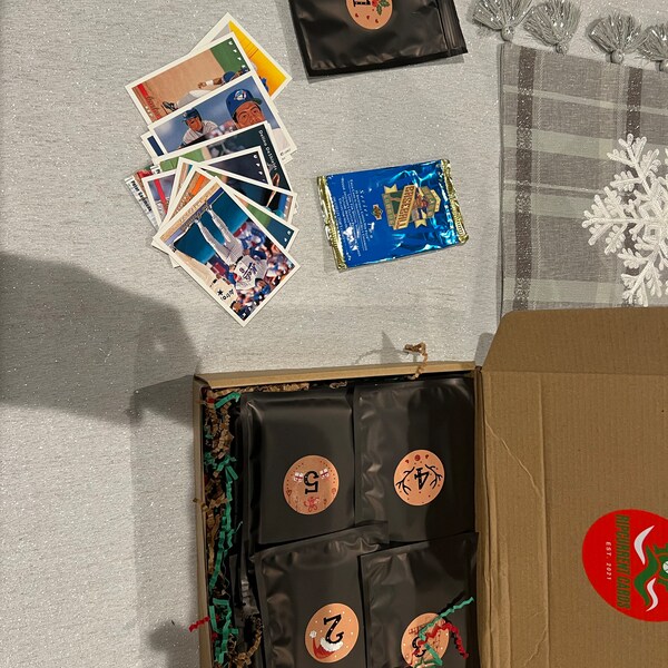 BASEBALL CARD Advent Calendar 2025 Holiday Advent Calendar Box With 24