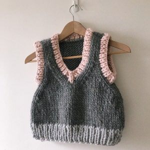 Vicky's Vest Knitting Pattern | Etsy