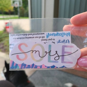 WATERPROOF I Can Write a Goal for That Sticker