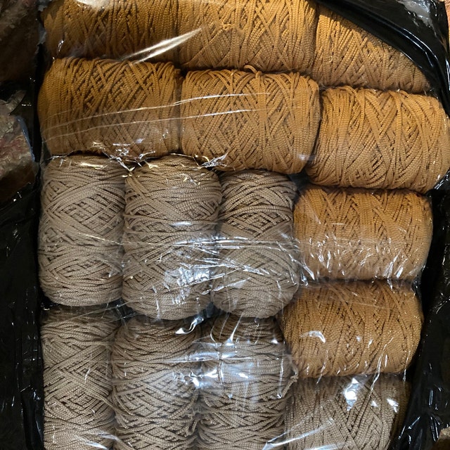 Polyester Bag Macrame Yarn, 4-5 Mm, Polyester Yarn, Crochet Bag, PP  Polyester Macrame, Knitting Bag, Handmade Crochet Bag, 5mm, 55mt, 240gr 