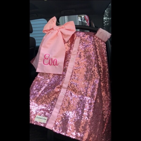 Pretty Pink Poppies Car Seat Canopy main image 1