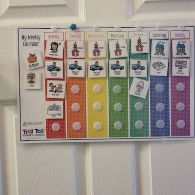 Weekly Visual Calendar includes 264 Cards - Etsy