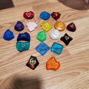 FFXIV Glow in the Dark ALL 20 Soul Crystals / Job Stone Collectors ...