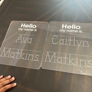 Name Tracing Board / Dry Erase Letter Tracing / Tracing Board / Letter ...
