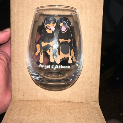 Custom Dog Glass Cup Using Name & Photo, Personalized Dog Ice Coffee ...