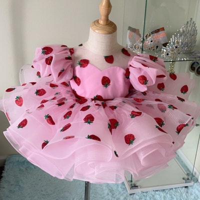 Magnolia Baby Girls Pink XOXO Valentine Sweets Ruffle Flutters Dress main image 0