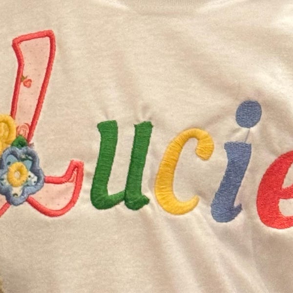 Bloom 2 Cursive Script Monogram Applique Alphabet Font Machine ...