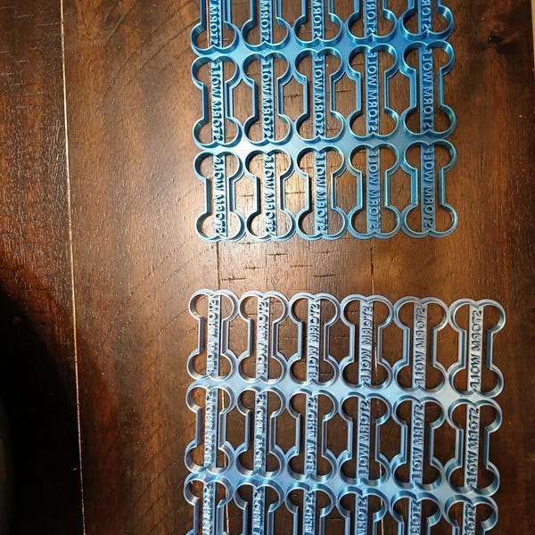 Temperature Blanket Color Chart Card 3D Printed Room for 10 Colors