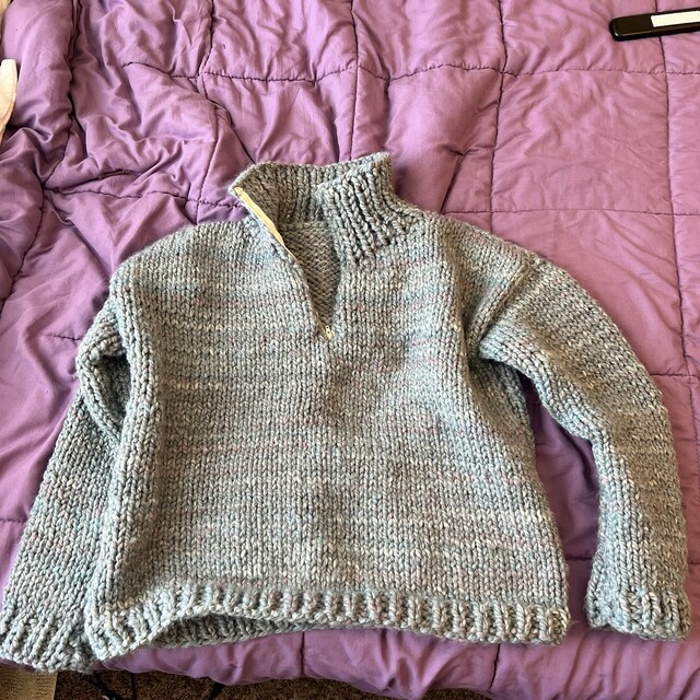 Knitting Pattern | the Dayton | Chunky Classic Half Zip Knitting Pattern | the Dayton | Chunky Classic Half Zip