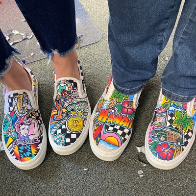 Music Inspired Custom Vans - Etsy