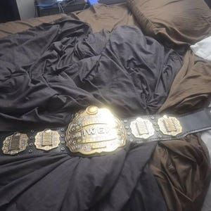 IWGPヘビー級王座レプリカベルト、フルスタックプレート、24金スイス