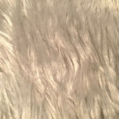 Eden LIGHT GREY Shaggy Long Pile Soft Faux Fur Fabric for Fursuit ...