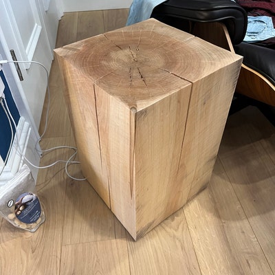 Square Tree Stump Table - Etsy