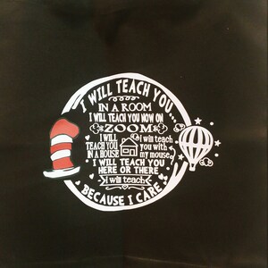 Download Dr Seuss Teacher SVG Cut File I Will Teach You on Zoom | Etsy
