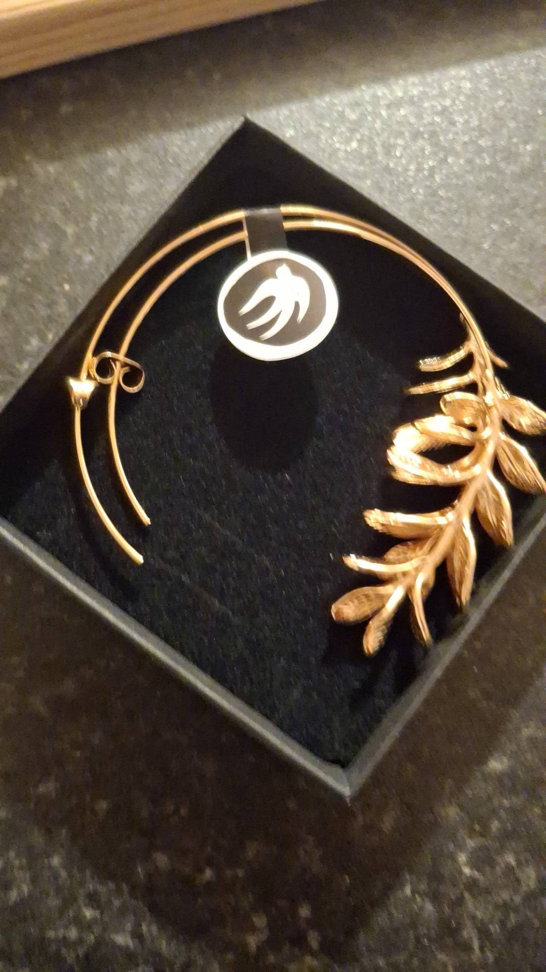 RosmarinBlatt Ohrringe, Gold Silber Blatt Ohrringe, Realistische Zweig Zweig Ohrringe, Geschenk für die beste Freundin, 30. Geburtstagsgeschenk