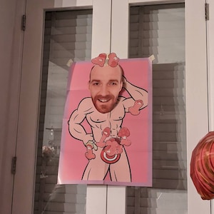 Pin The Bling On The Ring Hen Night Party Game - 24 Players, Like Junk On Hunk