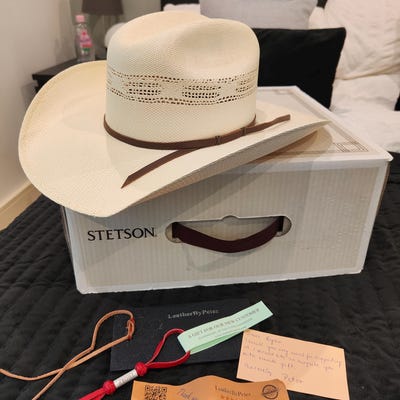 Personalized Leather Cowboy Hat Band With Your Name on It, Principal ...