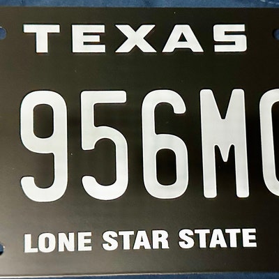 My Plates Motorcycle Custom Texas License Plate - Personalized