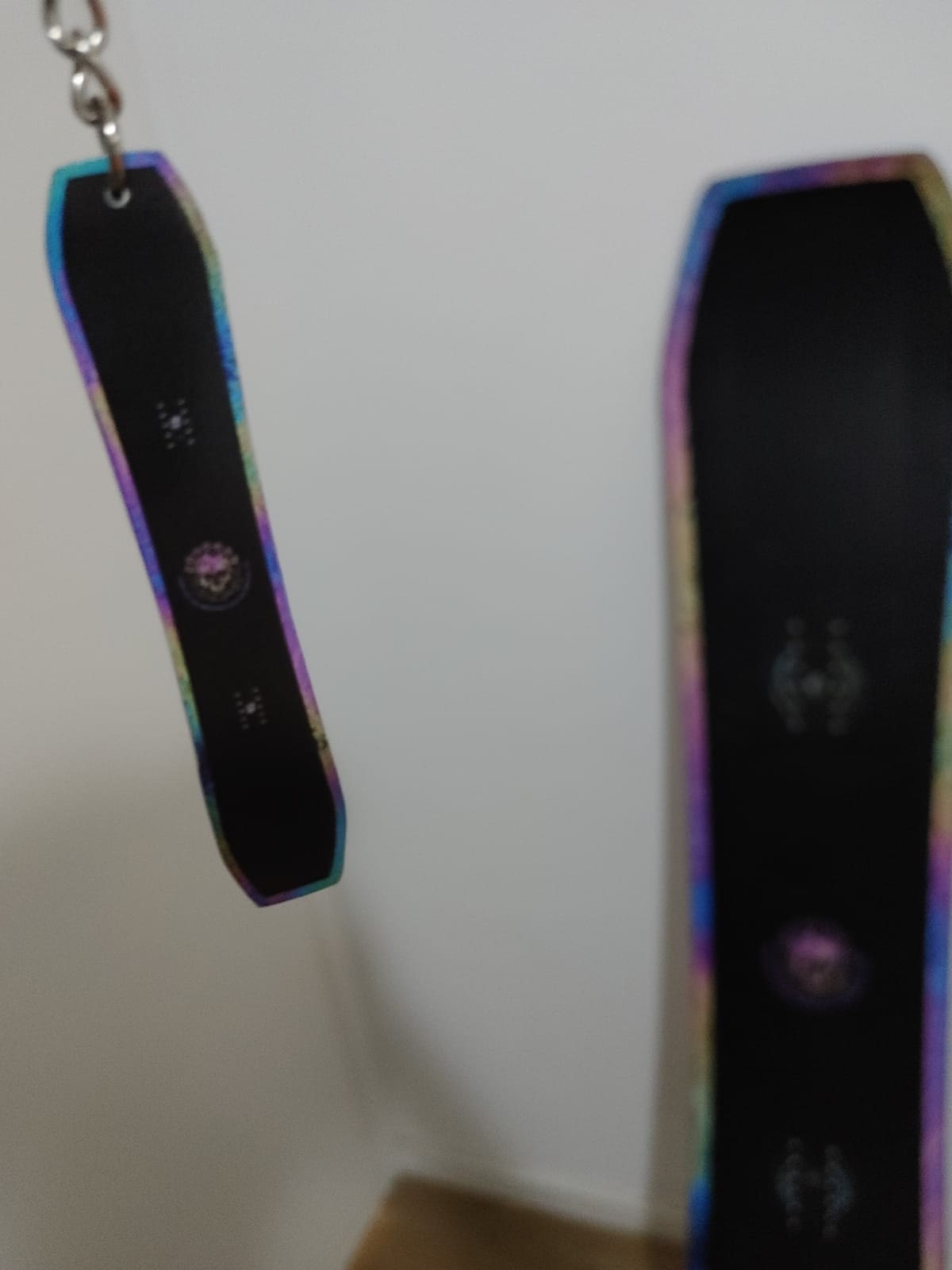 Custom Keychain Snowboard