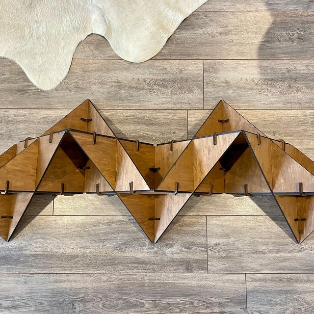 Large Z-Triangle Wall Shelf - Hexagonica