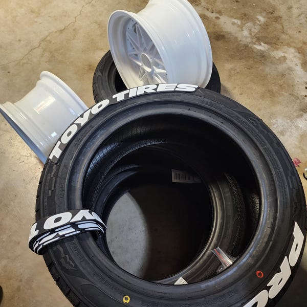 Tire Lettering Toyo Tires Proxes Tyre Sticker Fits to 16