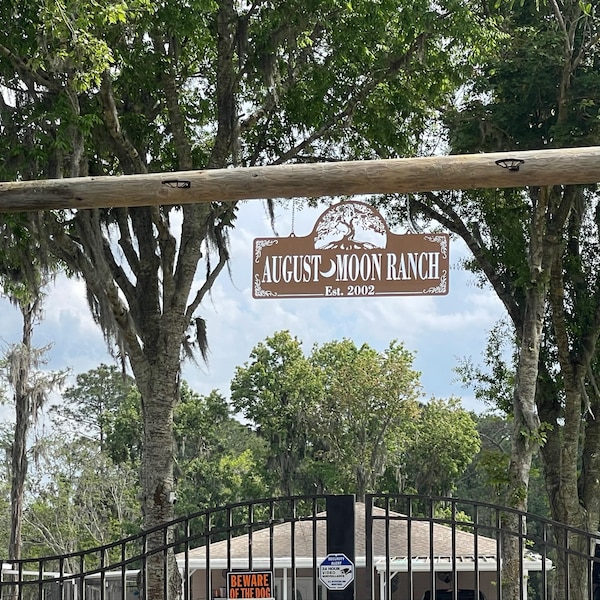 Farm Sign Metal, Custom Farm Signs, Farmhouse Sign, Ranch Entrance ...