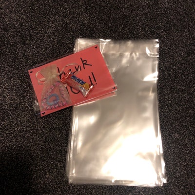 100 Self Sealing Resealable Lip and Tape Cello Clear Bags 1.2mil 2x2 ...