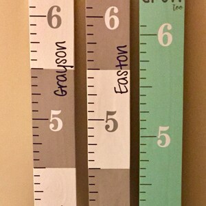 Growth Chart Ruler Add-on Custom Personalization Decal Top Header - Etsy