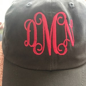Ladies' Monogram Baseball Cap Custom Color Hat and Embroidery. - Etsy