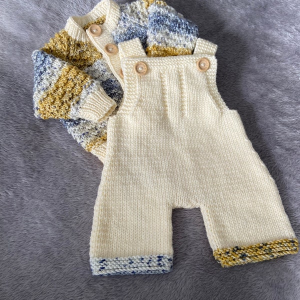 Golden Romper Knitting Pattern | Baby Romper Knitting Pattern | 0-24 ...