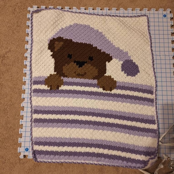 C2C Baby Bear Crochet Blanket / Corner to Corner / C2C Graphgan / C2C ...