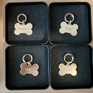 Etichette ID Per Cani E Gatti In Acciaio Inox - Personalizzabili Con Nome E Indirizzo - Foto 9