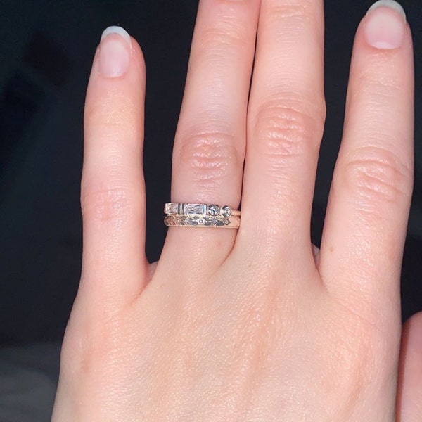 Initial Morse Code Ring by Caitlyn Minimalist • Diamond Ring With ...