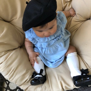 NLAND Chapeau De Béret Français Pour Enfant Béret D'artiste Français Pour Petites Filles Automne Et Hiver Bonnet Chaud Pour Bébé,Beige