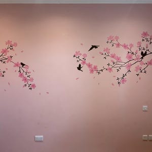 Kiwistar Rami Adesivo Murale Albero 60x59 Cm - Wall Sticker Rimovibile Per Pareti, Vetro, Piastrelle