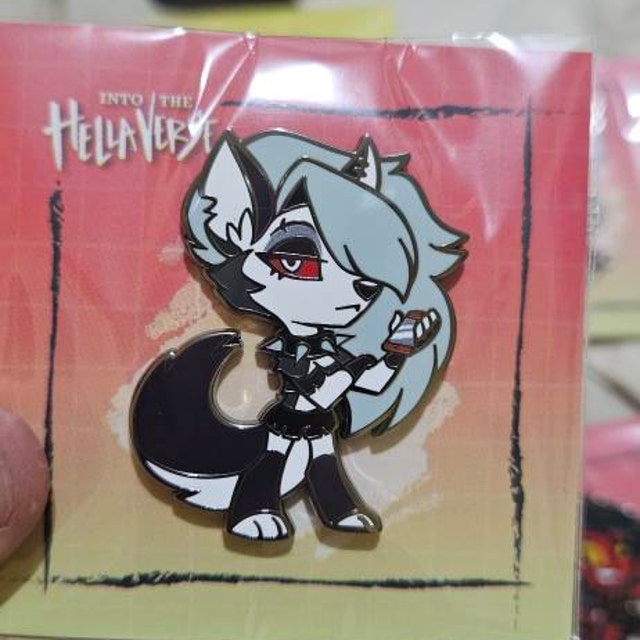 Loona / Hellaverse Fanmerch / Helluva Boss Pins / Black Plated