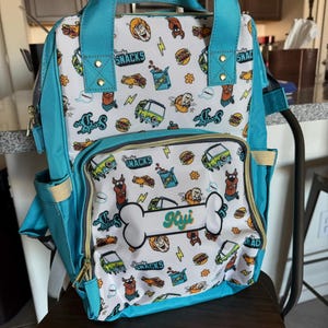 Sco Oby Doo Diaper Backpack, Sco Oby Bag, Mystery Gang