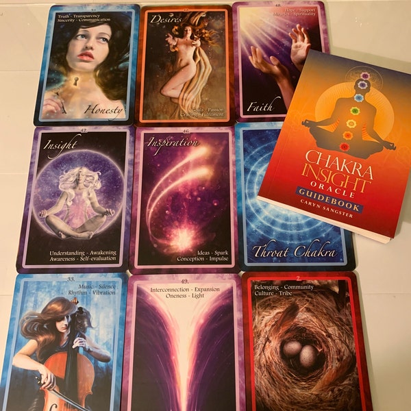 Chakra Insight Oracle Deck & Guidebook - Etsy