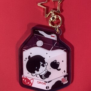 OMORI Charm OMORI Keychain Milk Set Sunny Charm Aubrey Charm - Etsy