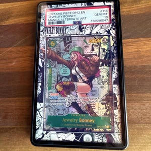 Jewelry Bonney Manga OP12 PSA TAG Beckett | Extended Art Display