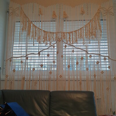 Macrame Wall Hanging With Natural Cotton and Jute Rope. - Etsy