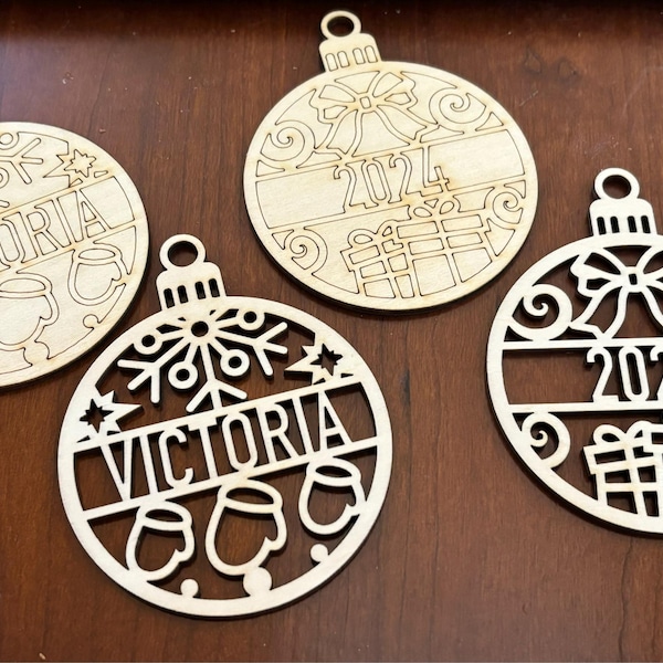 Personalized DIY Christmas Tree Ornament Kids Craft - Etsy