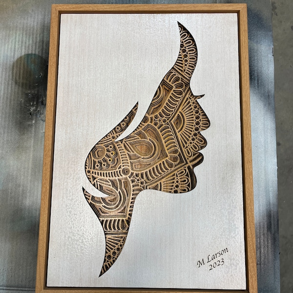 Multilayer Laser Cut File, Women Dxf File, SVG Ai EPS Dxf Laser Cut ...