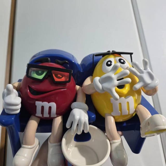 M&M's バイカーと飛行機フィギュアセット M&m's Candy Dispenser Motorcycle or Airplane Advertising